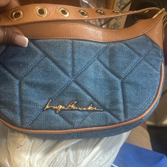 Handbags - Bag in Blue and Tan